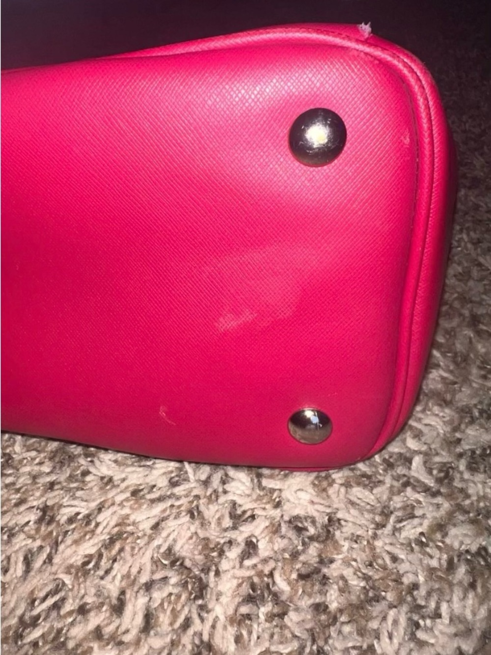 Coach Hot Pink Leather Tote with Signature Tag - Picture 7 of 7